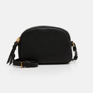 NWT J.Crew Black Devon Crossbody Camera Bag